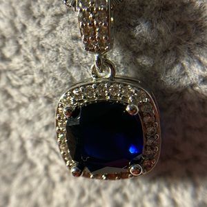 Cobalt Blue Necklace and Chain